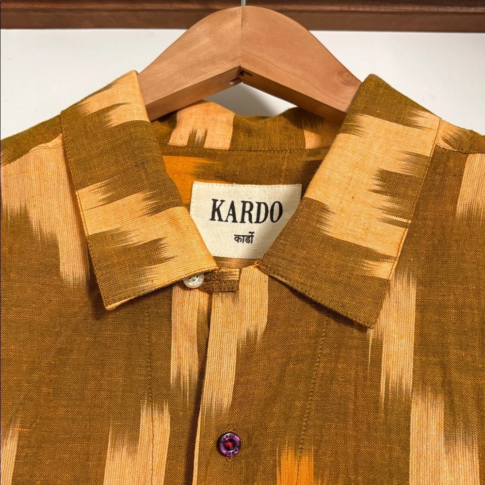 Mens Kardo short sleeve shirt sz M - Picture 2 of 4